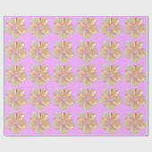 Hibiskus tropische Blume Geschenkpapier (Flach)