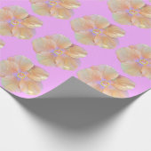 Hibiskus tropische Blume Geschenkpapier (Ecke)