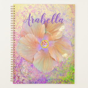 Hibiskus tropische Blume irisierendes rosa Gold ni Planer