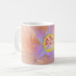 Hibiskus tropische Blume Rosa Gold niedlich Sommer Kaffeetasse