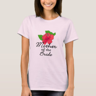Hibiskus Tropische Mutter der Braut T-Shirt