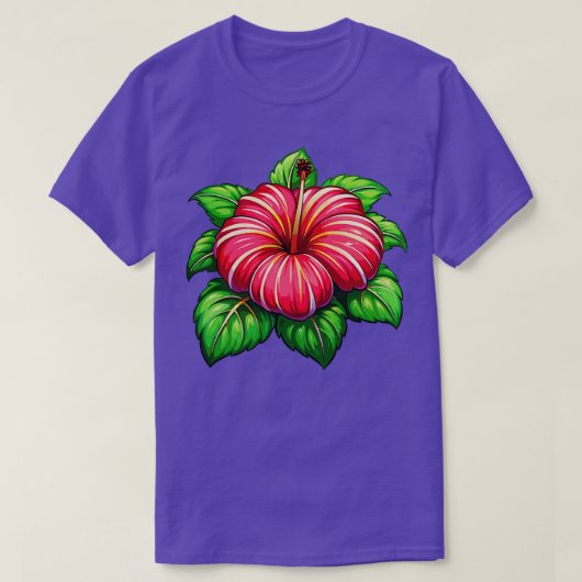 Hibiskus TShirt 19 (Design vorne)