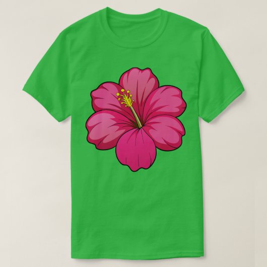 Hibiskus TShirt 5 (Design vorne)