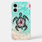 Hibiskus Turtle Case-Mate iPhone Hülle (Rückseite)