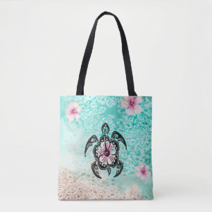 Hibiskus Turtle Tasche