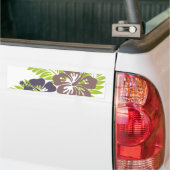 Hibiskus-und Blätter-Entwurf Autoaufkleber (Auf Lkw)