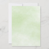 Hibiskus und Blätter Hochzeit Einladung (Rückseite)