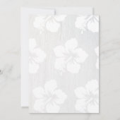 Hibiskus und Cap Abschluss Luau Einladung (Rückseite)