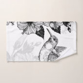 Hibiskus und Kolibri Badhandtuch Set (Handtuch)