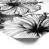 Hibiskus und Kolibri Fotodruck (Ecke)