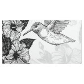 Hibiskus und Kolibri Kissenbezug (Vorderseite-Links)