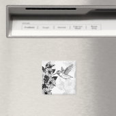 Hibiskus und Kolibri Magnet (In Situ (Geschirrspüler))