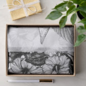 Hibiskus und Kolibri Seidenpapier (Geschenk)