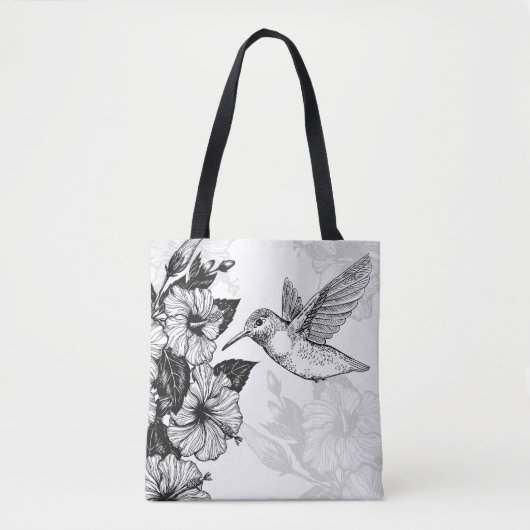 Hibiskus und Kolibri Tasche (Vorderseite)