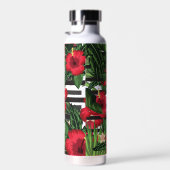 Hibiskus und Palmen Trinkflasche (Rechts)
