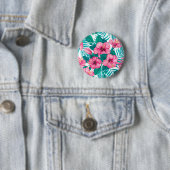 Hibiskus- und Palmenblätter Button (Beispiel)