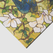 Hibiskus- und Parrots-Glasfenster Seidenpapier (Ausschnitt)