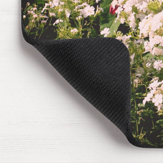 Hibiskus- und Phlox-Blumengarten Mousepad (Ecke)