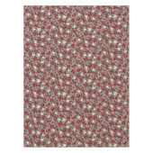 Hibiskus und Plumeria - Maroon Tischdecke (Vorderseite)