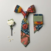 Hibiskus und Rose der viktorianischen Ära Krawatte