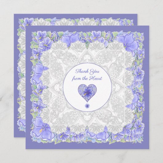 Hibiskus und Spitze BLAU (Vorne/Hinten)