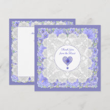 Hibiskus und Spitze BLAU