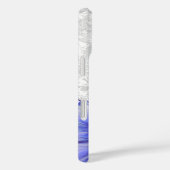 Hibiskus und Spitze BLAU Case-Mate iPhone Hülle (Rückseite / Rechts)