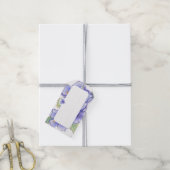 Hibiskus und Spitze BLAU Geschenkanhänger (Mit Garn)