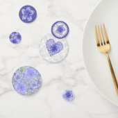 Hibiskus und Spitze BLAU Konfetti (Gruppe)