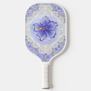 Hibiskus und Spitze BLAU Pickleball Schläger