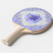 Hibiskus und Spitze BLAU Tischtennis Schläger (Vorderseite)