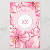 Hibiskus und Spitzen PINK (Rückseite)