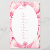 Hibiskus und Spitzen PINK (Vorderseite)