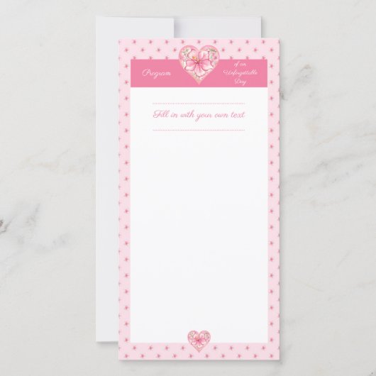 Hibiskus und Spitzen PINK (Vorderseite)