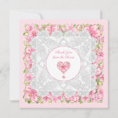 Hibiskus und Spitzen PINK (Vorderseite)