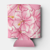 Hibiskus und Spitzen PINK Dosenkühler (Rückseite)