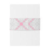 Hibiskus und Spitzen PINK Einladungsbanderole (Rückseitenbeispiel)