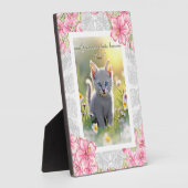 Hibiskus und Spitzen PINK Fotoplatte (Seite)