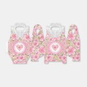 Hibiskus und Spitzen PINK Geschenkschachtel (Ungefaltet)