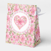 Hibiskus und Spitzen PINK Geschenkschachtel (Rückseite)