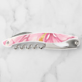 Hibiskus und Spitzen PINK Kellnermesser (Rückseite)