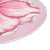 Hibiskus und Spitzen PINK Schneidebrett (Ecke)