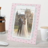 Hibiskus und Spitzen PINK Sockelschild (In Situ)