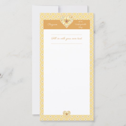 Hibiskus und Spitzen YELLOW (Vorderseite)