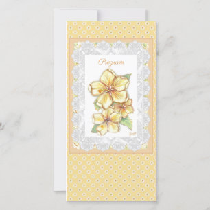 Hibiskus und Spitzen YELLOW