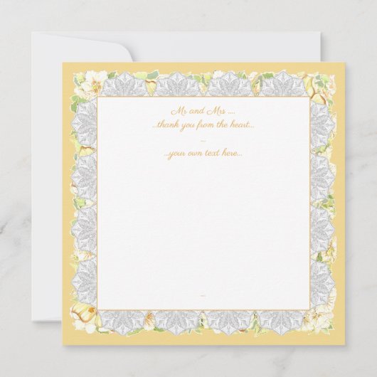 Hibiskus und Spitzen YELLOW (Rückseite)