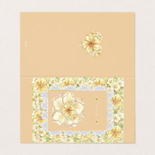 Hibiskus und Spitzen YELLOW