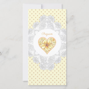 Hibiskus und Spitzen YELLOW