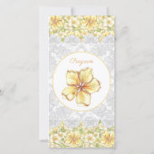 Hibiskus und Spitzen YELLOW (Rückseite)