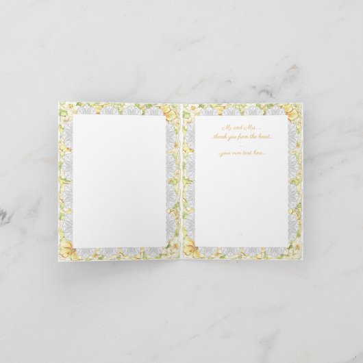 Hibiskus und Spitzen YELLOW (Innenseite)